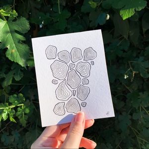 Abstract geode original drawing